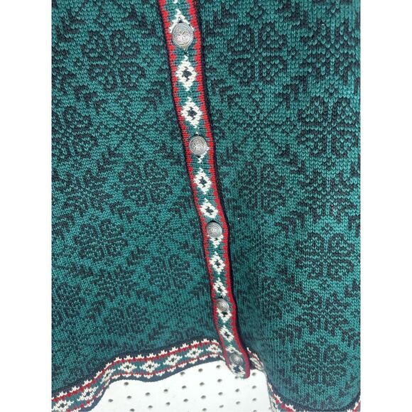 L.L Bean Fair Isle cardigan sweater - Picture 4 of 7